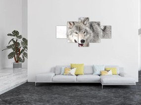 Obraz - Wilk w naturze (125x70 cm)