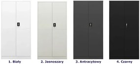 Antracytowa stalowa szafa na klucz - Thof