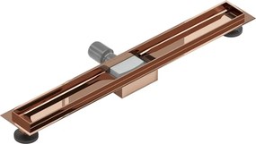 Mexen Flat korpus do odpływu liniowego 70 cm, różowe złoto - 1615070