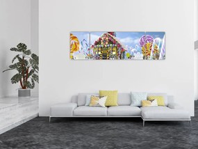Obraz - Chatka z piernika (170x50 cm)