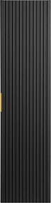 Szafka łazienkowa wisząca słupek czarny mat 35 x 25 x 140 cm ASTROS Black