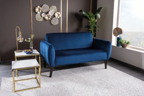 Sofa ELSA VELVET granatowa dwuosobowa SIGNAL