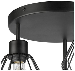 Czarna lampa sufitowa Audrey – LAMKUR