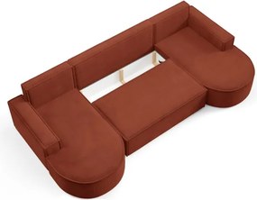 Narożnik MOLLY XL wolnostojący układ U z funkcją spania w tkaninie Curio 55 DomoHome