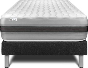 lózka z materacem VITAL SPRING RECOVER 120 x 200 cm Rama lózka Czarny