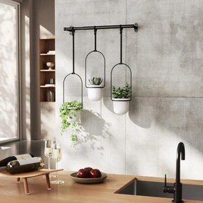 Plastikowe wiszące osłonki na doniczki na zioła zestaw 3 szt. ø 7,5 cm Triflora – Umbra