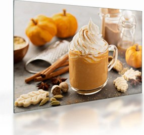 Obraz na szkle - Dyniowa latte (70x50 cm)