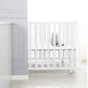 Biały kojec dla dzieci 100x75 cm – Roba