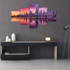 Obraz - Budda podczas zachodu słońca (125x70 cm)