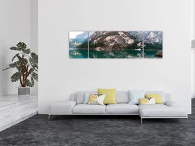 Obraz górskiego jeziora (170x50 cm)