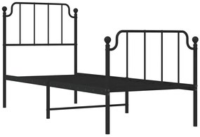 Czarne metalowe łóżko loftowe 90x200 cm G8-P42