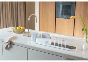 Biały plastikowy stojak na akcesoria do mycia naczyń SinkStyle – Brabantia