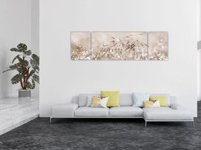 Obraz - Łąka w odcieniach brązu (170x50 cm)