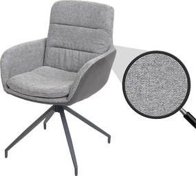 Krzesło do jadalni MCW-K32,  szary-ciemnoszary