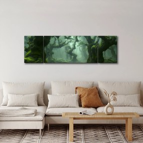 Obraz - Las porośnięty mchem (170x50 cm)