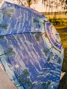 Niebiesko-biały parasol SOLSTICE 180 cm