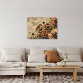 Obraz na szkle - Bee Meadow II. (70x50 cm)