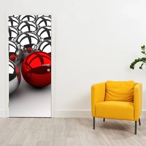 Fototapeta na drzwi - Błyszczące kulki (95x205cm)