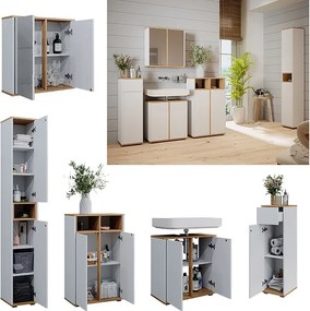 Zestaw mebli łazienkowych biały/artystyczny 60x30x62 didi