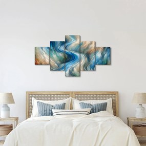 Obraz - Abstrakcyjny nurt (125x70 cm)