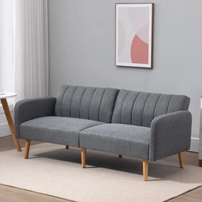 HOMCOM Sofa rozkładana z funkcją spania 173x75x73 cm nowoczesna kanapa | Aosom PL