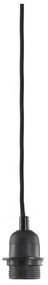 Czarna lampa wisząca ø 5,5 cm Viggo – Light &amp; Living