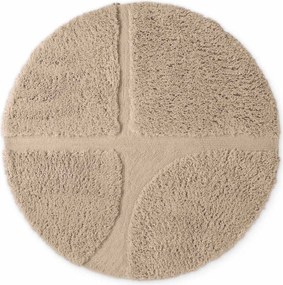 Beżowy okrągły dywan tkany ręcznie ø 160 cm Lambeth Jasper – Ted Baker