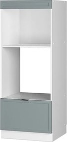 Szafka do mikrofalówki jasnoniebiesko-szary 60x58.1x153.6 fame-line