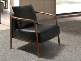 Czarna skórzana sofa 5178 ANGEL CERDA