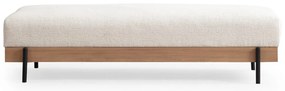 Taburet Eti Oak Pouffe White