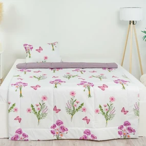 Zestaw letni Stanex CLASSIC Wiosna fioletowy, 140x 200 cm, 40 x 60 cm