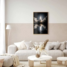 Plakat Udany start 21x30 cm z ramą złotą bez marginesu ARTGEIST B
