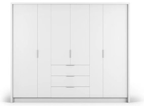 Biała szafa 255x217 cm Wells – Cosmopolitan Design