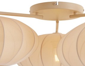 Lampa sufitowa Japandi beżowa 3-punktowa - Multi BidaJapandi Oswietlenie wewnetrzne