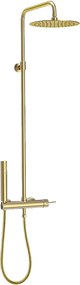 Luisa kolumna prysznicowa mechaniczna Szczotkowane złoto 250 - Essebagno