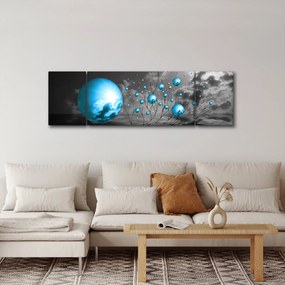 Obraz jasnoniebieskich kul (170x50 cm)