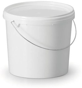 Plastikowe wiaderko Standard 5 L, uchwyt z drutu