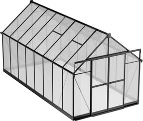 Szklarnia 240 x 244 x 488 cm, wzmocniona konstrukcja, poliwęglan 6 mm