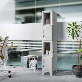 Szafa skrytkowa socjalna BHP szara: ROBERT 1 Plus