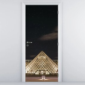 Fototapeta na drzwi - Luwr nocą (95x205cm)