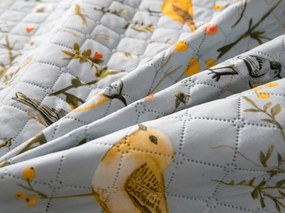 Narzuta na łóżko SPRING BIRDS, kolorowy Rozmiar: 170 x 210 cm