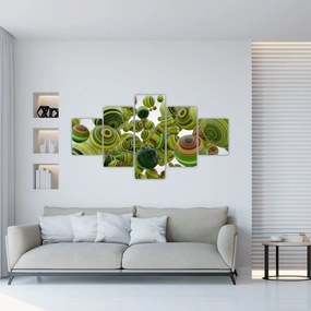 Obraz pasiastych kulek (125x70 cm)
