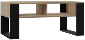 Ława Salonowa Z Półką Dąb Sonoma + Czarny K5-F57