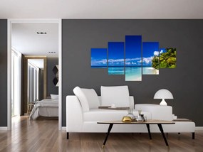 Obraz tropikalnej plaży (125x70 cm)