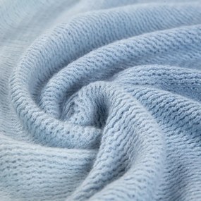 Koc FINNS ombre miękki błękitny z frędzlami 130x170 HOMLA