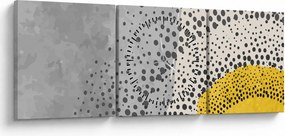 Obraz - Abstrakcyjny obraz plaży N⁰3 (z zegarem) (90x30 cm)