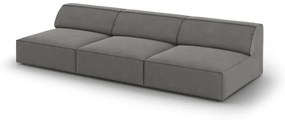 Szara aksamitna sofa 240 cm Jodie – Micadoni Home