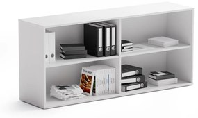 Szafka bez drzwi niska długa BLOCK biała