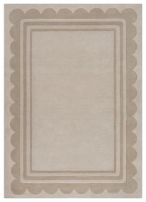 Naturalny wełniany dywan tkany ręcznie 120x170 cm Lois Scallop – Flair Rugs