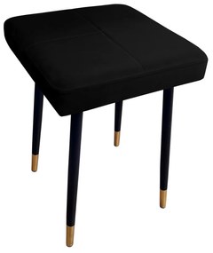 Taboret MAX MG19 czarny podstawa czarna/złota